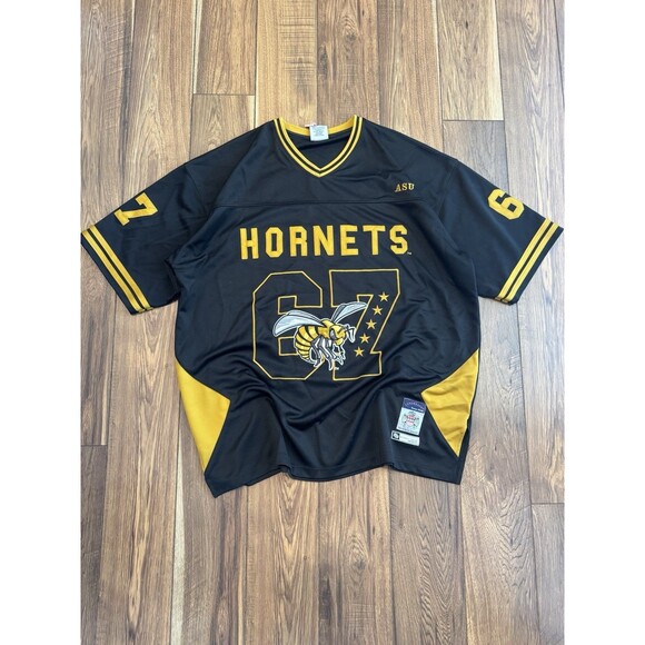 ASU Hornets Big Boy Gear Jersey Size 4XL #67 Black And Yellow Throwbacks Jersey - Picture 1 of 5